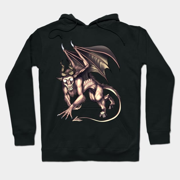 Jersey Devil Cryptid Creature Hoodie by underheaven